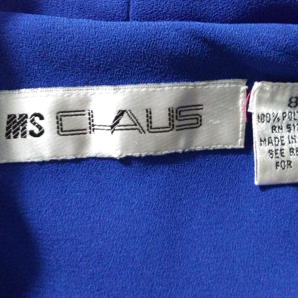 Chaus Vintage Blue Coat Dress - Picture 5 of 6